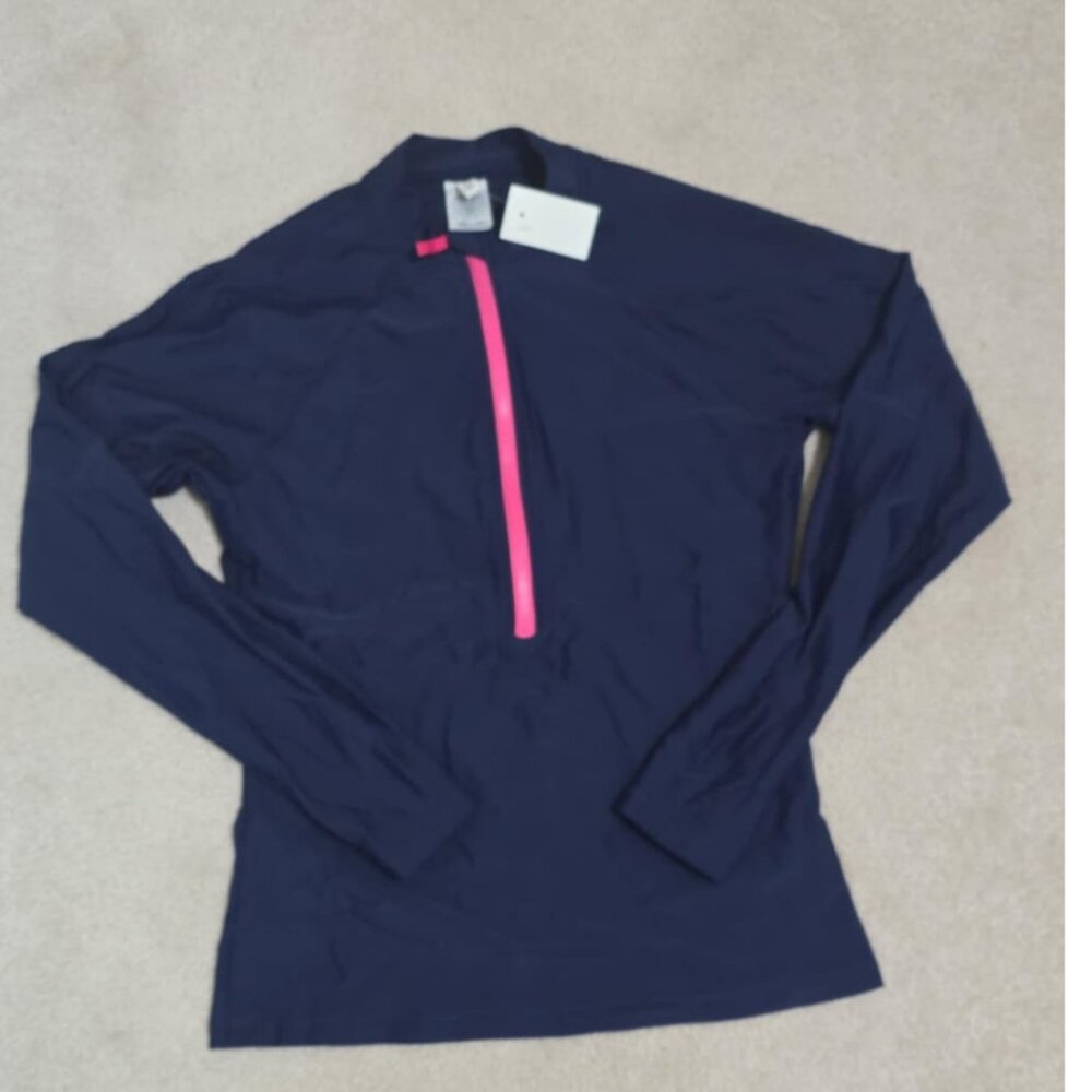 🌊 J.Crew Factory Long-Sleeve Front-Zip Rash Guard 🌊 - Picture 2 of 2